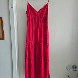 BCBG Red Maxi Dress (XS but fits like Medium)
